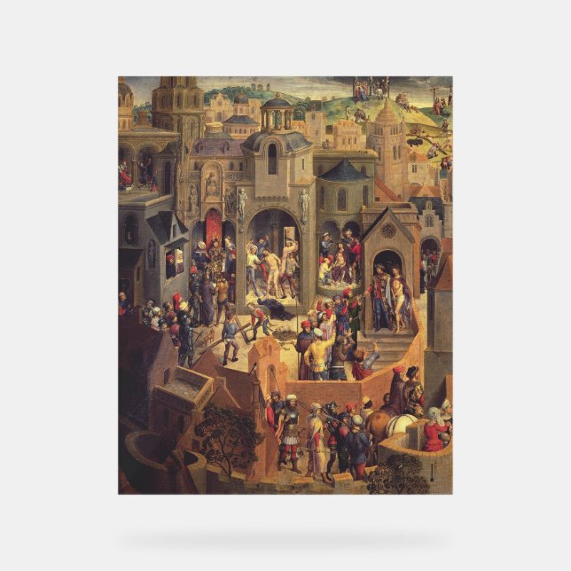 Panneau En Acrylique Scènes de la Crucifixion du Christ (Recto)