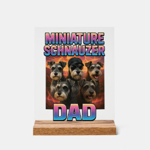 Panneau En Acrylique Schnauzer nain