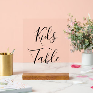 Panneau En Acrylique Script Calligraphie Réservé Mariage de table pour 