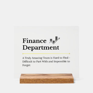 Panneau En Acrylique Service financier 