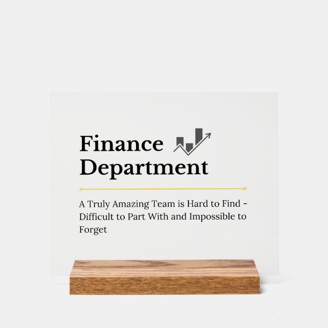 Panneau En Acrylique Service financier  (Recto)
