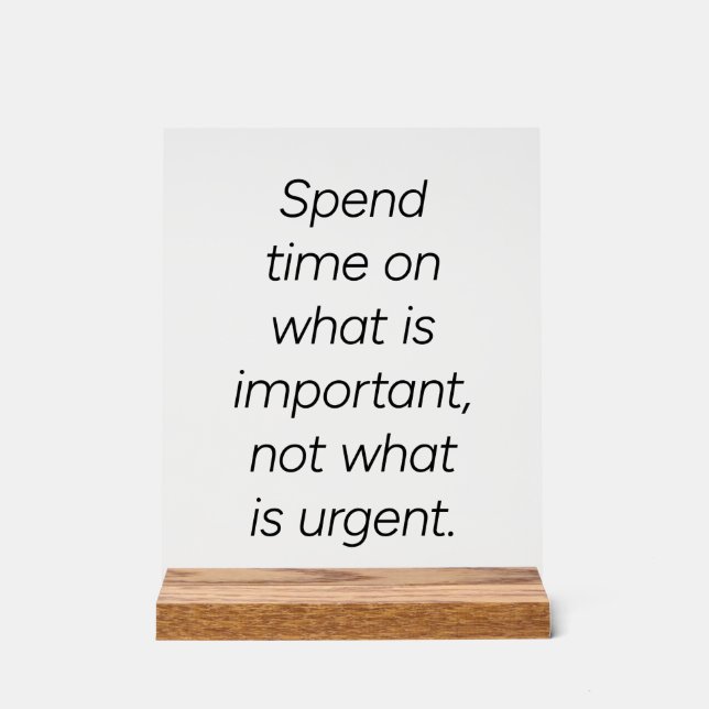 Panneau En Acrylique Signal acrylique important (Recto)