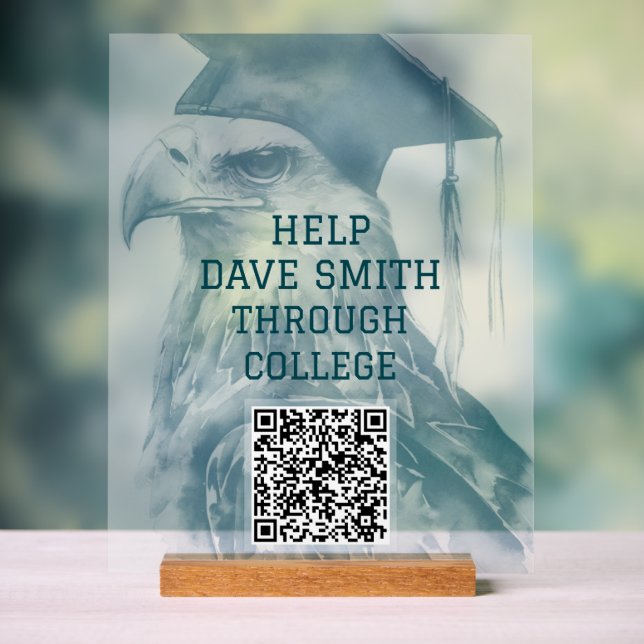 Panneau En Acrylique Signal acrylique unique personnalisé QR Code (Neutre)