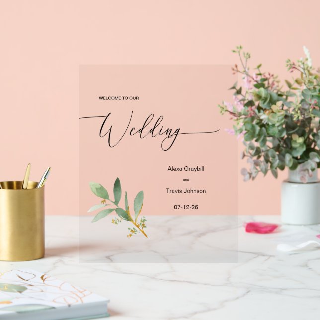 Panneau En Acrylique Signal Mariage personnalisé (Mariage)