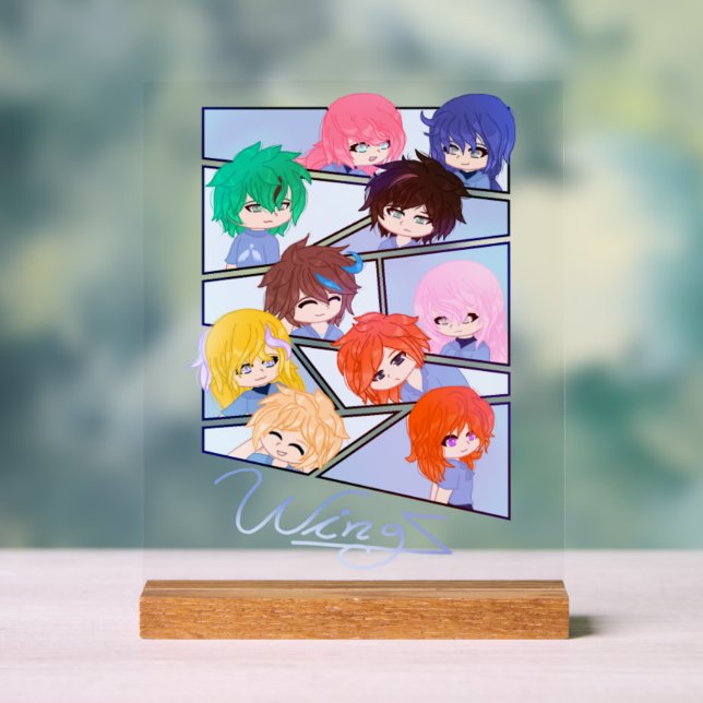 Panneau En Acrylique SIGNE ACrylique À Caractères Multiples Wingz (Neutre)