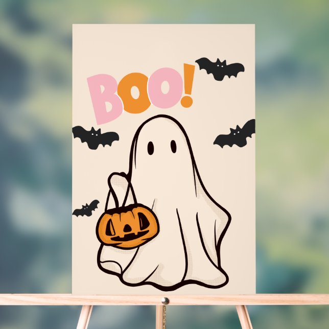 PANNEAU EN ACRYLIQUE SIGNE ACRYLIQUE DU PARTI HALLOWEEN (Neutre)