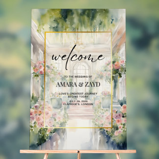 Panneau En Acrylique Signe acrylique Mariage d'élégance intemporelle - 