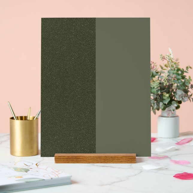 Panneau En Acrylique Signe Acrylique Verte Moss Split - Personnalisable (Mariage)