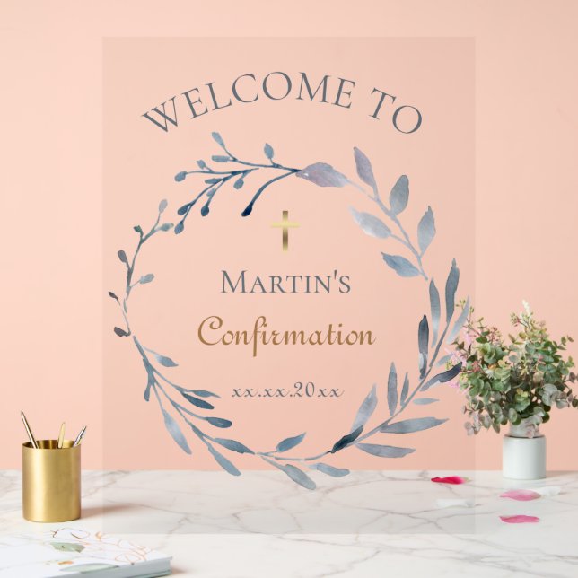 Panneau En Acrylique signe de confirmation (Mariage)