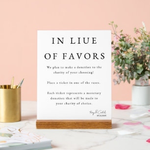 Panneau En Acrylique Signe de faveur pour mariage