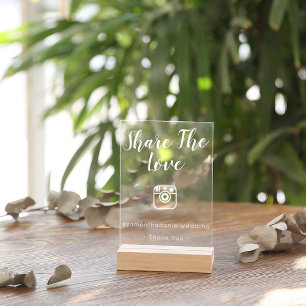 Panneau En Acrylique SIGNE DE PARTAGE DE RÉSEAUX SOCIAUX Simple Moderne