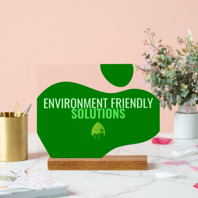 PANNEAU EN ACRYLIQUE SIGNE ÉCOLOGIQUE POUR LES AFFAIRES (Mariage)