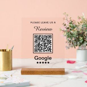 Panneau En Acrylique Simple Avis de L'entreprise Personnalisée