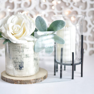 Panneau En Acrylique Simple Moderne Élégant Cartes Et Cadeaux Mariage