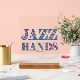 Panneau En Acrylique SlipperyJoe's comédie musicale Broadway Jazz Hands
