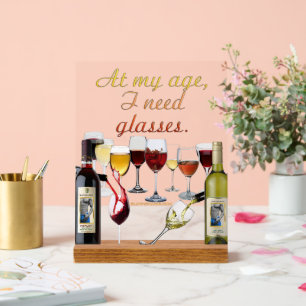 Panneau En Acrylique SlipperyJoe's Vins Verres de raisins fermentés vin