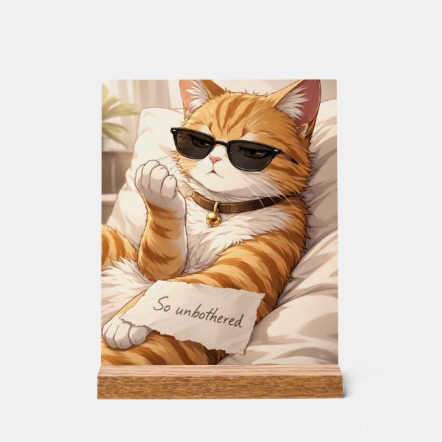 Panneau En Acrylique So very unbothered (Recto)