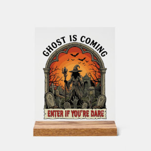 Panneau En Acrylique Sorcellerie Cimetière Zombie Mains Halloween
