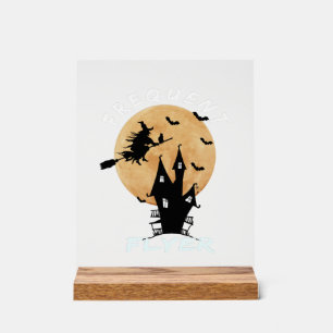 Panneau En Acrylique Sorcière de grand voyageur T-Shirt Halloween Parfa