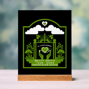 Panneau En Acrylique Souvenir Cadeau Funéraire Pour Une Infirmière