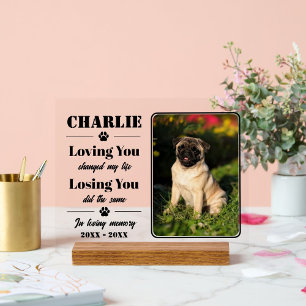 Panneau En Acrylique Souvenir commémoratif personnalisé du portrait d'a