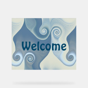 Panneau En Acrylique Spirales Abstraites de l'énergie - motif sans soud