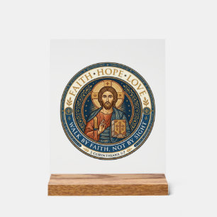 Panneau En Acrylique Spiritualité contemplative monastique de Jésus Gra