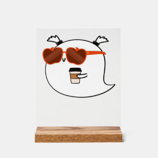 Panneau En Acrylique Spooky Season Cute Ghost Classic T-Shirt