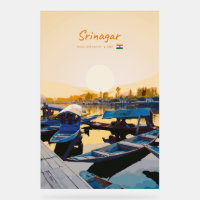 Srinagar, Inde - Bateaux Shikara du lac Dal