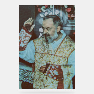 Panneau En Acrylique St. Padre Pio de Pietrelcina Le Prêtre Séraphique