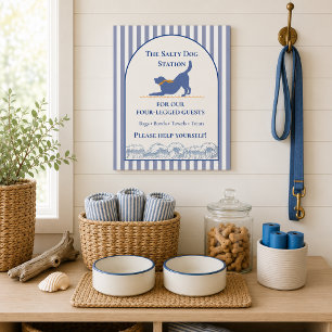 Panneau En Acrylique Station Salty Dog Animaux de compagnie acceptés Va