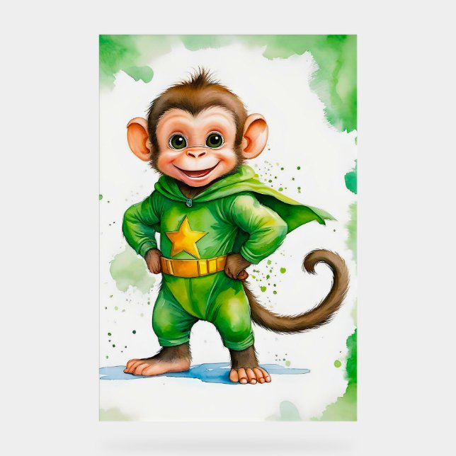 Panneau En Acrylique  Super singe (Recto)