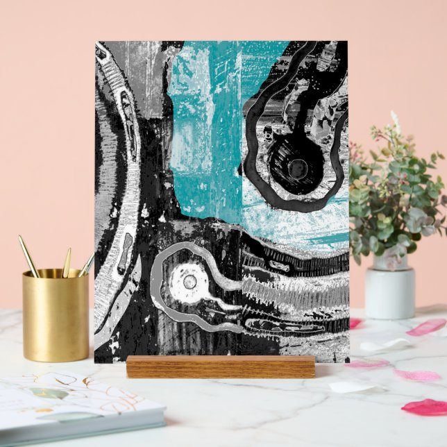 Panneau En Acrylique Surface Current – Abstract Flow & Structure Custom (Mariage)