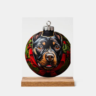 Panneau En Acrylique Sussex Spaniel Joyeux Noël