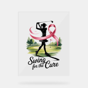 Panneau En Acrylique Swing for the Cure Golf Breast Cancer
