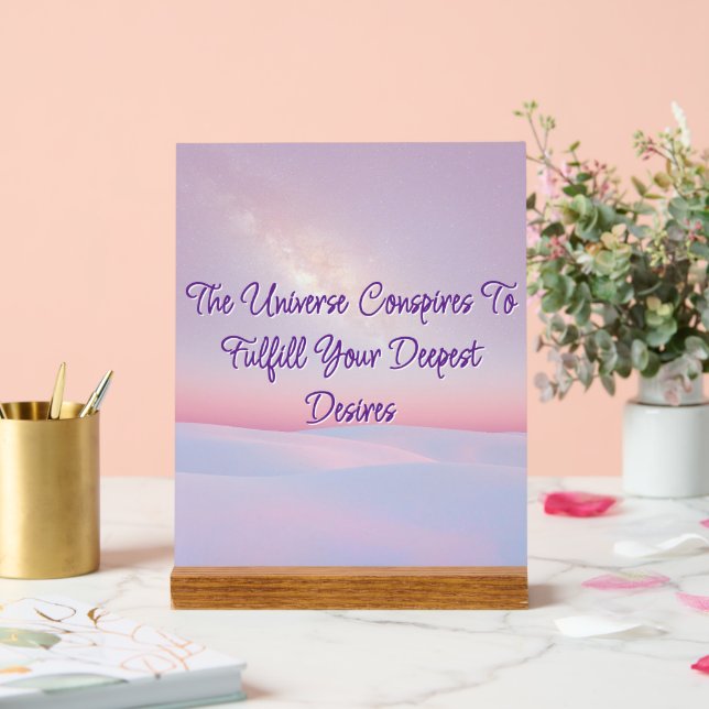 Panneau En Acrylique Symbole acrylique Conspires de l'Univers (Mariage)