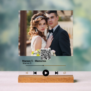 Panneau En Acrylique Symbole acrylique de la chanson QR Code