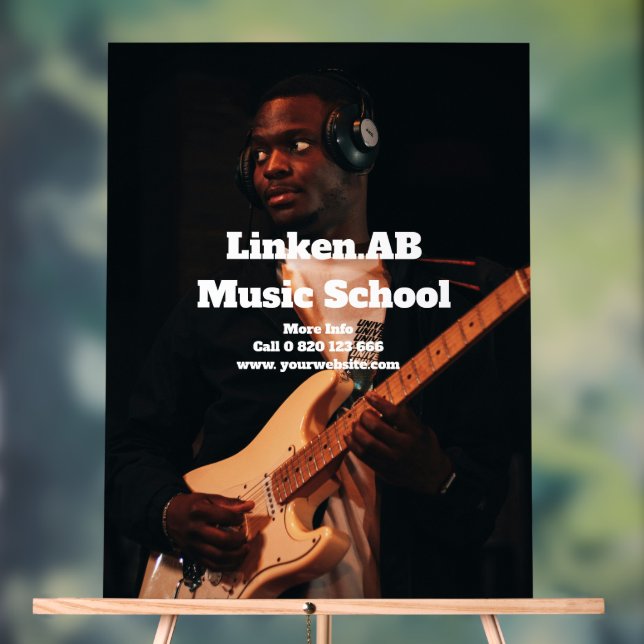 Panneau En Acrylique Symbole acrylique de l'école de musique Photo pers (Neutre)