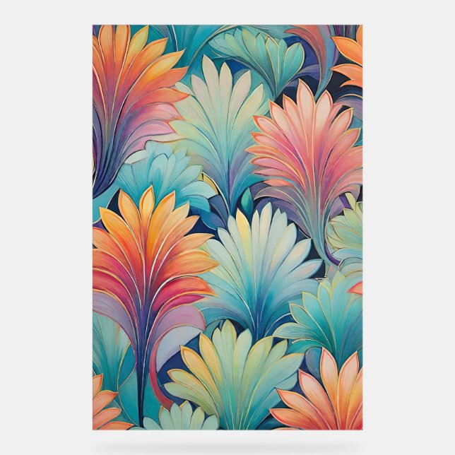 Panneau En Acrylique Symbole acrylique Flora 1 Pastel Floral (Recto)