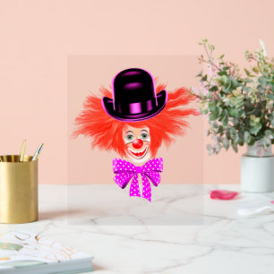 Panneau En Acrylique SYMBOLE ACrylique Happy Clown Funny
