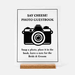 Panneau En Acrylique Symbole acrylique Mariage du livre d'or photo