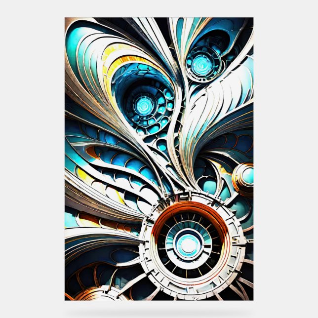 Panneau En Acrylique SYMBOLE ACrylique Mutant 5 (Recto)