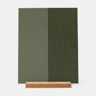 Panneau En Acrylique Symbole acrylique scindé vert mousse personnalisé