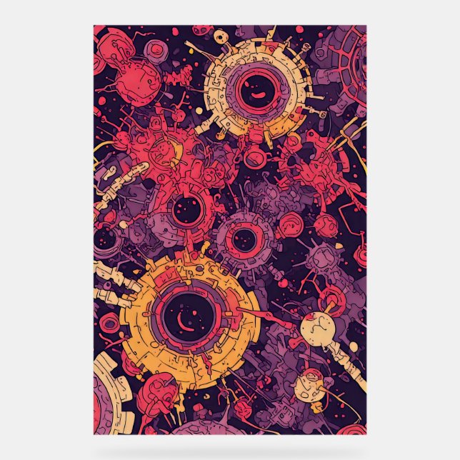Panneau En Acrylique Symbole acrylique V-Pulse 6 (Recto)