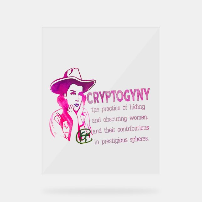 Panneau En Acrylique SYMBOLE CryptogyNE (Recto)