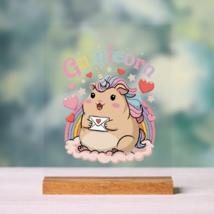 Panneau En Acrylique Symbole de Capybara adorable - Décor mignon et com