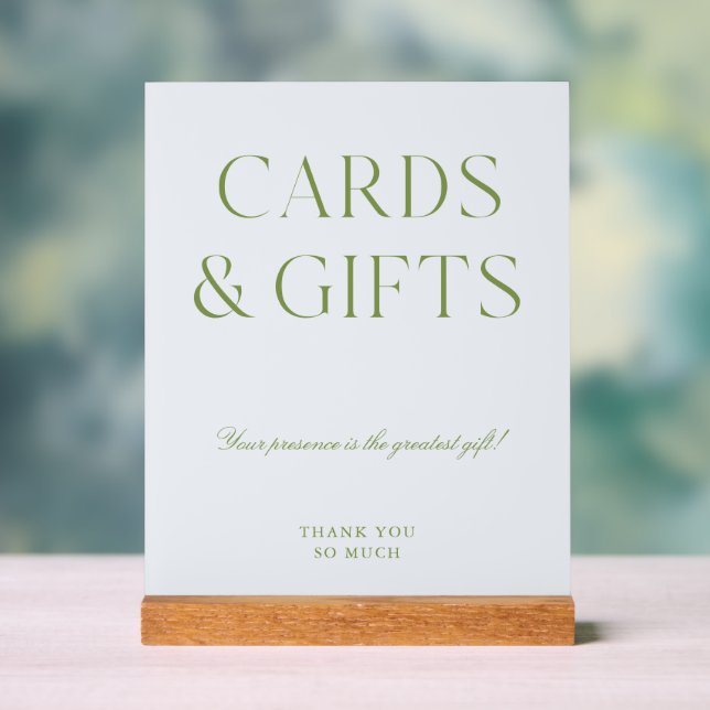 Panneau En Acrylique Symbole Mariage Acrylique Vert & Bleu Cartes & Cad (Neutre)