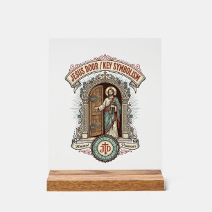 Panneau En Acrylique Symbolisme de la clé de la porte de Jésus Symbolis