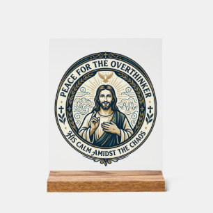 Panneau En Acrylique T-Shirt Affirmations de santé mentale de Jésus Ins