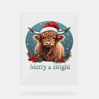 Panneau En Acrylique T-shirt indispensable à la vache de Highland